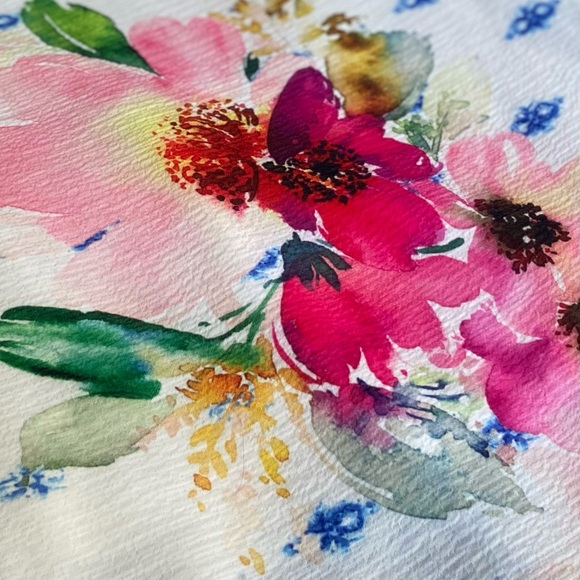 πΊ Aratta, Silent Journey Sacred Geometry Watercolor Floral Skirt - Picture 9 of 16